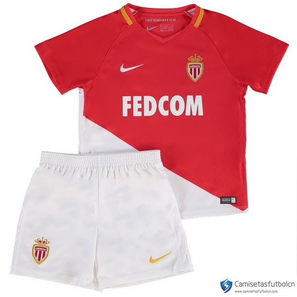 Camiseta AS Monaco Niño Primera equipo 2017-18